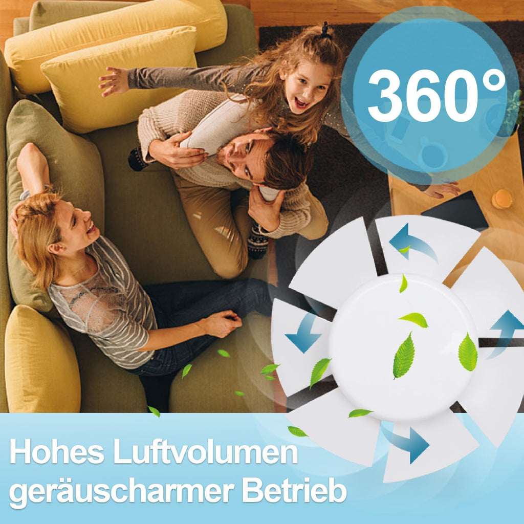 100/150 mm leiser Badventilator, Plug-and-Play, Kunststoffgehäuse, geeignet für Badezimmer, Küche, Keller und Toiletten, leitet Wasserdampf und Gerüche ab, glatte Frontblende, weiß