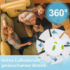 100/150 mm leiser Badventilator, Plug-and-Play, Kunststoffgehäuse, geeignet für Badezimmer, Küche, Keller und Toiletten, leitet Wasserdampf und Gerüche ab, glatte Frontblende, weiß