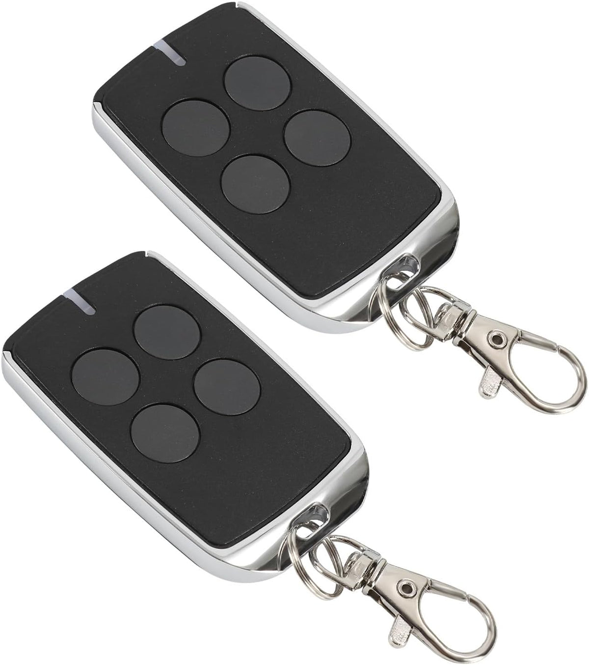 2PCS Garagentoröffner Fernbedienung, Doppelflügeltorantrieb mit 4 Tasten, 433 MHz für Autos, Garagentore, Tore Fernbedienung