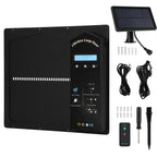 Elektrisches Solartor für Hühnerställe – Automatisches Hühnerstalltore mit Lichtsensor – LCD-Display – Zeitschaltuhr – Fernbedienung – Intelligente Schutzfunktion
