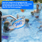 Solardusche - 35 Liter Solar Gartendusche mit Schutzabdeckung, 180°verstellbarer Duschkopf, erhitzbar bis 60°C - perfekt für Garten und Haushalt