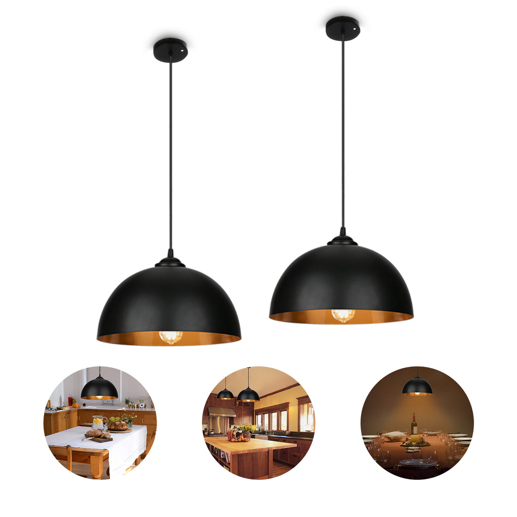 Lampenschirm im Retro-Metall-Look, Lampenschirm im Industrial-Stil, E27-Fassung, Durchmesser 30 cm (ohne Glühbirne), geeignet für Wohnzimmer, Esszimmer und Keller