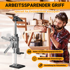 Arbeitssparender Möbelheber 2/4 Stück 38cm bis 200kg Handwerkzeugheber, Armwagenheber mit Skala & Doppelschnelligkeitsabsenkung, Hub 0-230mm, Klemmkopf & rutschfesten Gummipads
