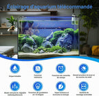 LED Aquarium Beleuchtung 55-150cm Süßwasserfische Vollspektrum Timer RGB Lampe