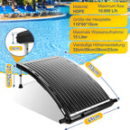 Sonnenkollektor Poolheizung, 113x69x35cm Solarheizung Maximaler Durchfluss 10000 L/h, Pool Heizungen Solaranlage für Warmwasser, Gartendusche, Pool