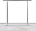 Handlauf Edelstahl 80/100/120/150/160/180 cm, Treppengeländer ohne Querstreben | Rostfrei, Wetterfest, Gebürstet, Winkelverstellbar für Innen & Außen und für Treppen, Balkon & Eingang