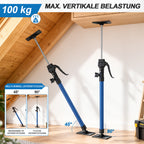 60–115 cm Stützstange für Tischlerarbeiten, inklusive Aufbewahrungstasche | Tragkraft 100 kg, 3-stufige Höhenverstellung, Hilfswerkzeug für die Schrankmontage, inklusive Aufbewahrungstasche