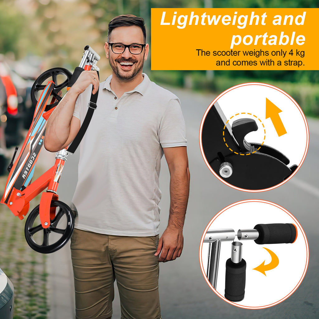 Kinderroller Kickscooter Höhenverstellbar Tretroller Cityroller Klappbar Scooter