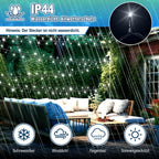 10/20/30 Meter Außenbeleuchtung, 100/200/300 LED-Lichterketten, 8 Lichtmodi, mit Stecker, Schutzklasse IP44, für den Innen- und Außenbereich geeignet, ideal für Weihnachten, Ostern, Halloween und Hochzeitsfeiern