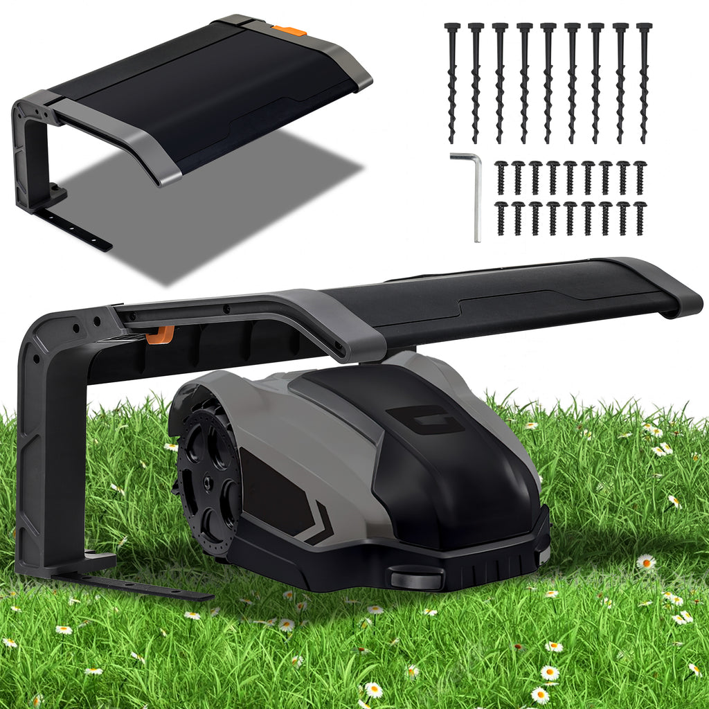 Klappbare Mähroboter Garage Dach Carport Überdachung für Rasenroboter Rasenmäher 72x56x36cm Rasenmähroboter Garage Schutzhülle Schutz vor Regen, Hagel und UV-Strahlen