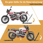 Motorradständer hinten & vorn Motorrad Set, Motorrad Ständer Motorrad Heber mit 4 Rollen Motorrad Hebebühne, Stabilität, Belastbar bis 300 kg