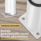4er Set Edelstahl Möbelfüße,Schwarz / Weiß Möbelbeine Höhenverstellbar, Füße für möbel mit Schrauben, | Belastbar bis 300 KG, für Sofa Möbelfüße Schreibtisch Stühle