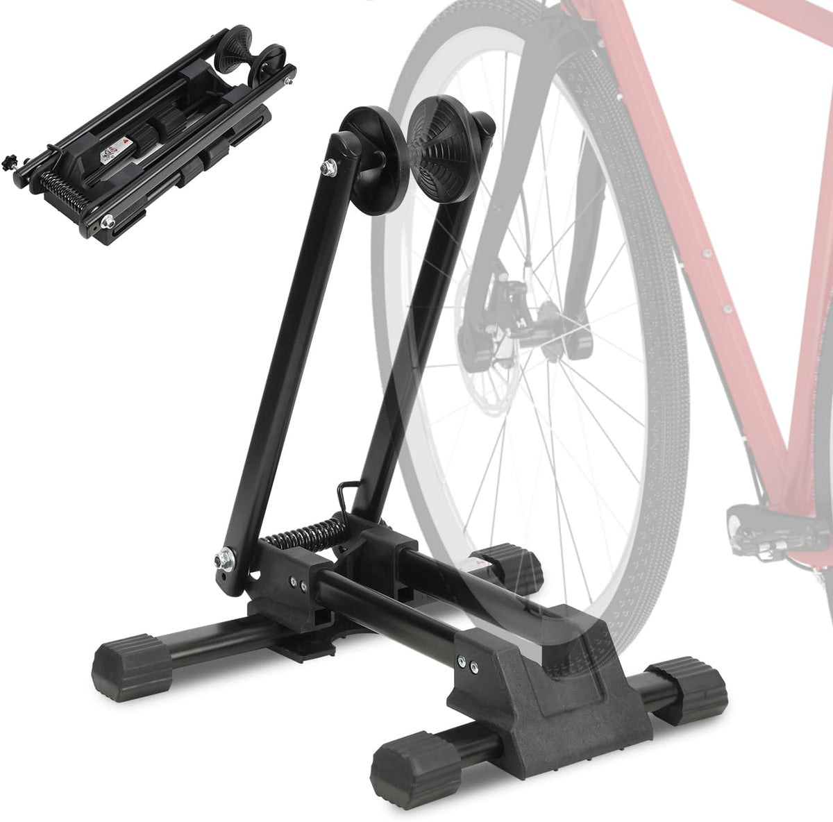 20 bis 29 Zoll Fahrradständer, Aluminium Faltbar Hinterradständer 43x13x10cm,Haus oder Fahrradgeschäft Fahrrad,Ausstellungsständer für Mountain und Rennräder