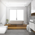 Feuchtigkeitsbeständige Leuchte, 18/36/48 W, 4000 K, neutralweißes Licht, wasserdichte LED-Badezimmerleuchte gemäß IP65-Standard, geeignet für feuchte Umgebungen wie Garagen, Werkstätten, Keller, Abstellräume und Büros [Energieeffizienzklasse F]