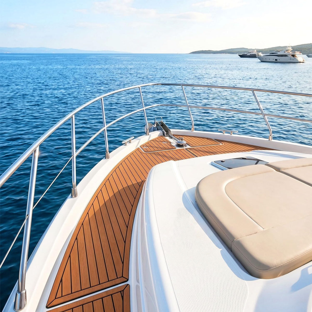 Boot Bodenbelag Eva Schaum 240x45/60/90 cm Dunkelgrau Selbstklebend, rutschfeste Bootsmatte Faux Teak, Marine Bodenbelag für Boot Yacht Kajak Motorboot Wohnmobil Deck Teppich zum Zuschneiden