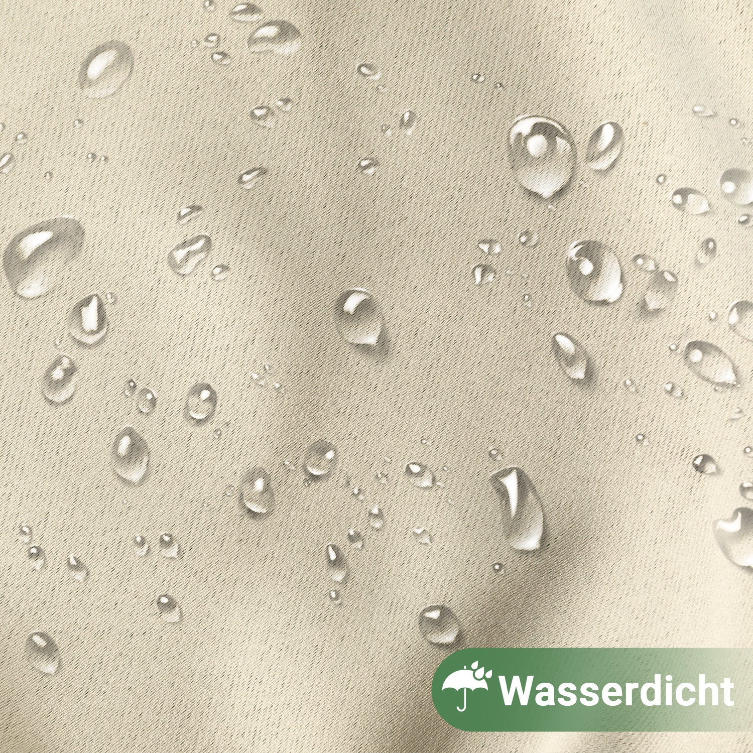 Outdoor Vorhang Wetterfest mit Ösen Sonnenschutz Wasserdicht Thermovorhang Panel,Cremefarben