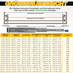 1 Paar Hochleistungs-Schubladenführungen mit Arretierung | Breite 53 mm, Tragkraft 78–120 kg, Vollauszug mit Kugellagern, inklusive Befestigungsschrauben, geeignet für Schränke, Werkstätten, Wohnmobile und industrielle Anwendungen, 300–1150 mm