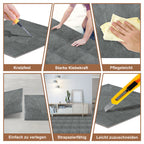 PVC-Bodenbelag, selbstklebender Vinylboden, rutschfest und wasserfest, rutschfester Vinyl-Verbundbodenbelag für Wohnzimmer, Schlafzimmer und Küche, 30 cm × 30 cm, 1 m² = 11 Fliesen, in drei Farben erhältlich