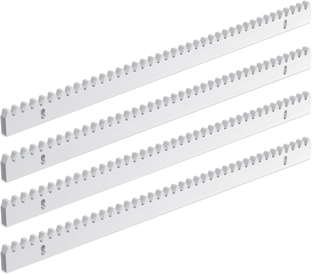 Zahnstange für Schiebetorantrieb Schiebetor Toröffner, 2M Zahnschiene, 4PCS (je 50 cm lang) Schiene Dicke 10 mm Länge 0,5 m