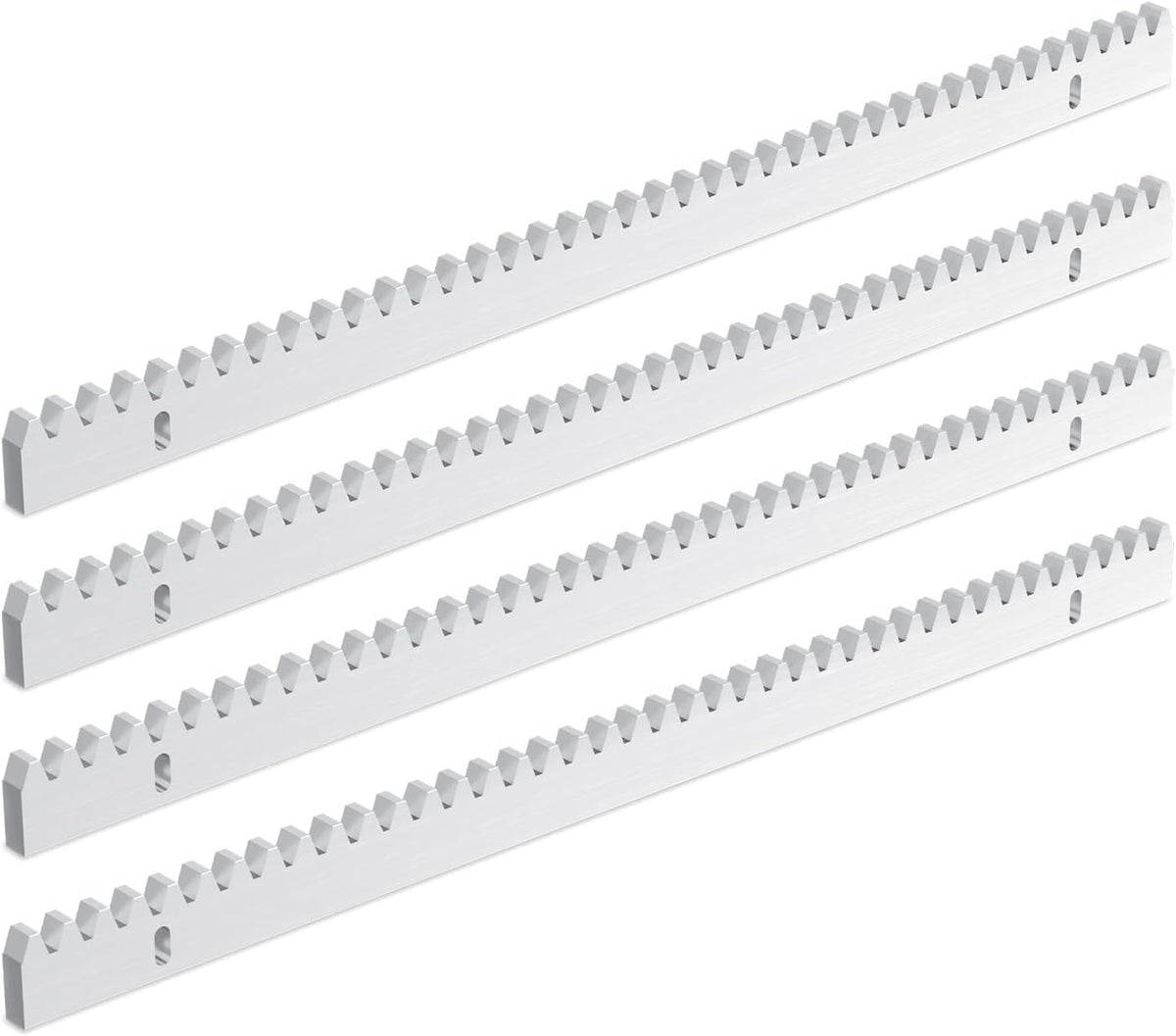 Zahnstange für Schiebetorantrieb Schiebetor Toröffner, 2M Zahnschiene, 4PCS (je 50 cm lang) Schiene Dicke 10 mm Länge 0,5 m