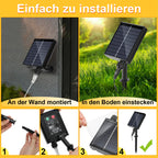 30/50/80/100 Meter lange Solar-Lichterkette für den Außenbereich, 300/500/800/1000 LED-Lämpchen, kaltweißes Licht, USB-Aufladung und Solarstromversorgung, 8 Beleuchtungsmodi und Timer-Funktion, Schutzklasse IP44, geeignet für Garten und Partys