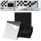 12–36 Stück schallabsorbierende Platten, selbstklebend, zweifarbig (schwarz-weiß), hochdichte Schallabsorber, ultradünne Schallabsorber, geeignet für Wandverkleidungen und Schallschutz, ideal für Tonstudios und die Wohnraumgestaltung (30 × 30 × 0,9 cm)