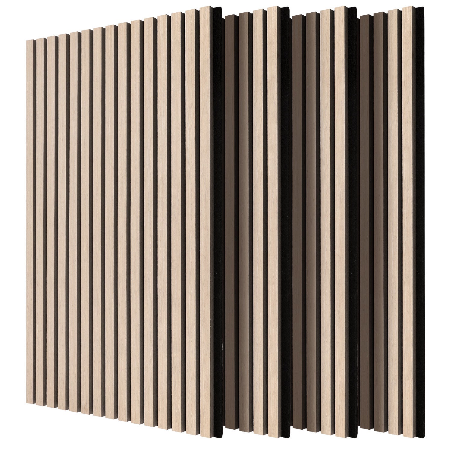 120 x 60 cm große schallabsorbierende Holzpaneele, selbstklebende 3D-Wandpaneele in Holzoptik, die sowohl schalldämmend als auch dekorativ sind und sich für Wohnzimmer, Büros und Ateliers eignen; zur Wandmontage; Eichenfarbe