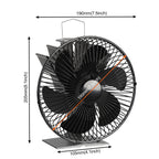 Kaminventilator Gebläse Hitzebetrieben StoveFan Stromloser Kaminofen Ventilator
