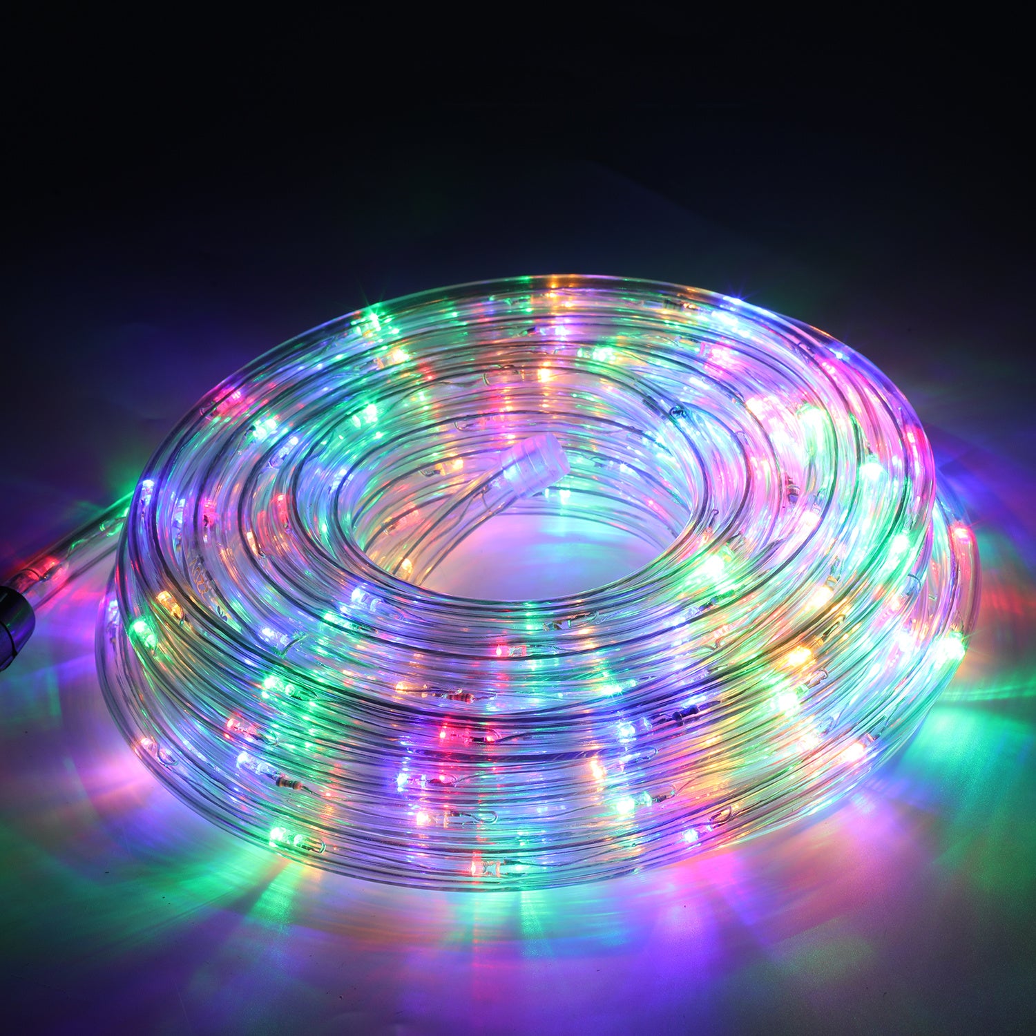 Bunte LED-Lichterketten für den Außenbereich, Regenbogen-LED-Lichterketten, 8 Beleuchtungsmodi mit Speicherfunktion, wasserdichtes Design, geeignet für Gärten, Weihnachtsfeiern und Hochzeiten, 10/20/30/40/50 Meter