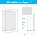 Fliegengitter Fenster Tür Gitter Moskito Aluminium Insektenschutz，120x140CM/100x120CM/80x100CM