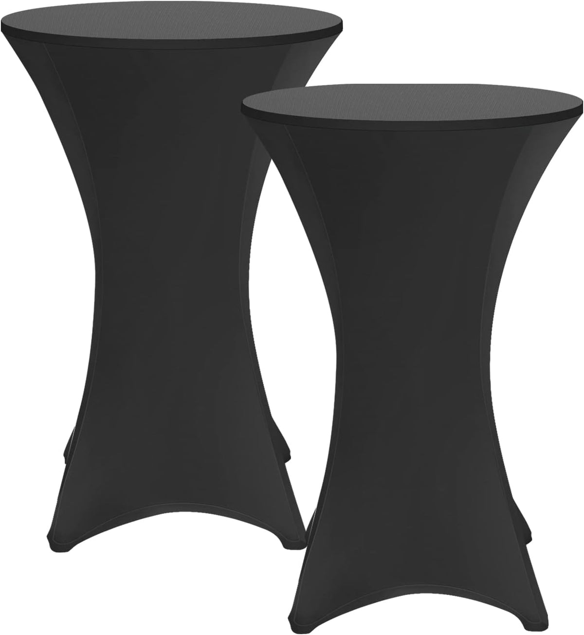 1/2/4 Stück Stehtischhusse Stretch Schwarz Strech Husse Stehtisch Hussen Hochwertige Stehtischhuss für Gartenparty Feier Hochzeit Taufe, Rotwein