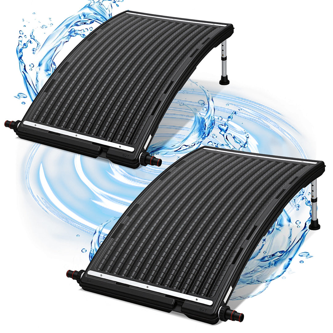 Sonnenkollektor Poolheizung, 113x69x35cm Solarheizung Maximaler Durchfluss 10000 L/h, Pool Heizungen Solaranlage für Warmwasser, Gartendusche, Pool
