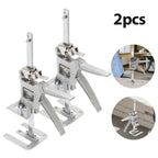 Arbeitssparender Möbelheber 2/4 Stück 30 cm bis 150kg Handwerkzeugheber, Armwagenheber mit Skala & Doppelschnelligkeitsabsenkung, Hubbereich 0-145mm