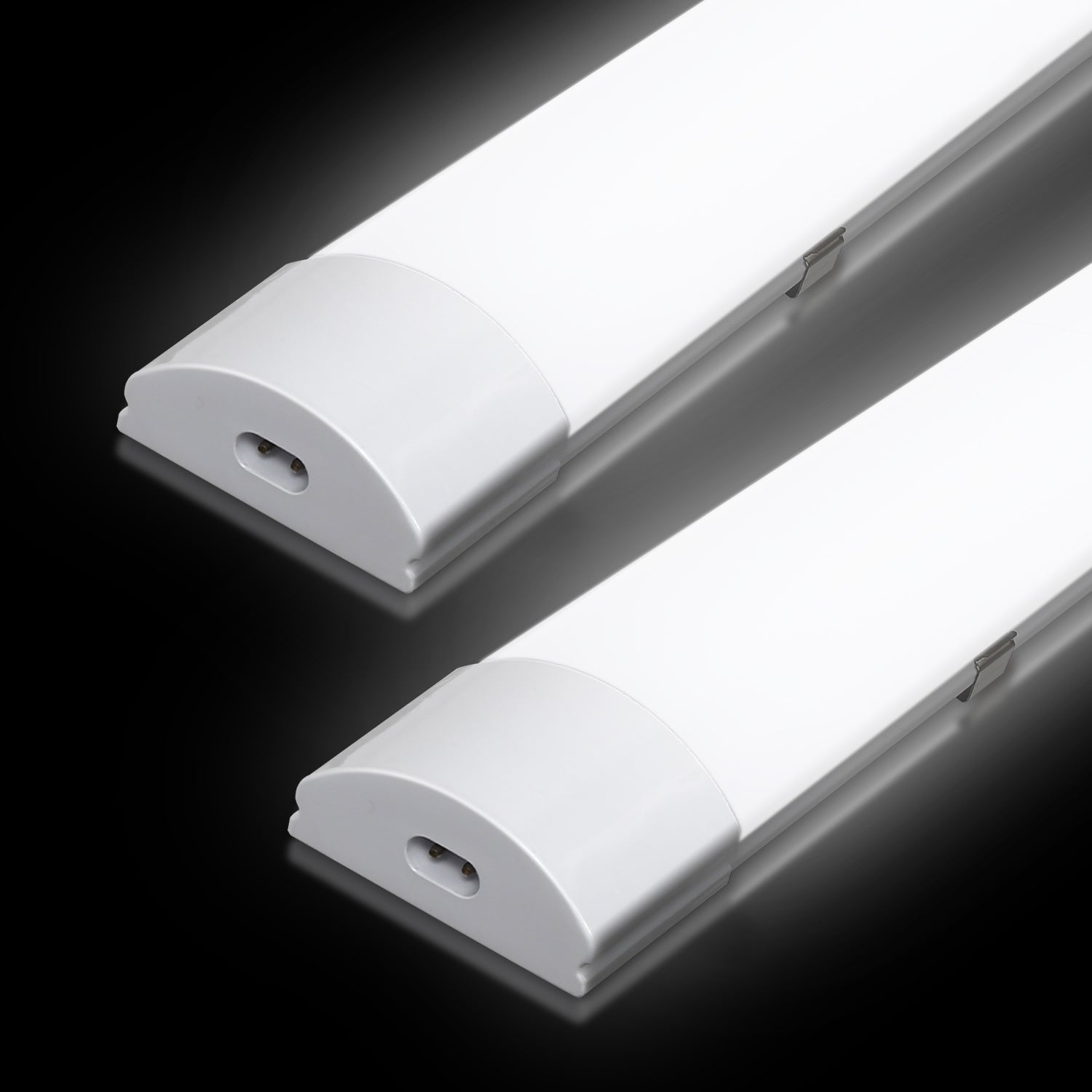 Feuchtigkeitsbeständige Leuchte, 18/36/48 W, 4000 K, neutralweißes Licht, wasserdichte LED-Badezimmerleuchte gemäß IP65-Standard, geeignet für feuchte Umgebungen wie Garagen, Werkstätten, Keller, Abstellräume und Büros [Energieeffizienzklasse F]