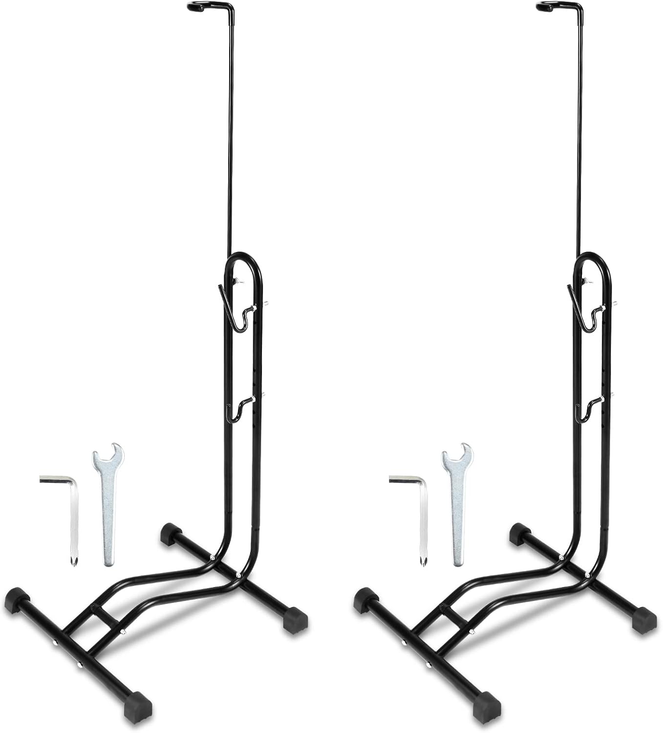 Fahrradständer Boden, 20 bis 29 Zoll, Fahrradhalter Aufstellständer, Bodenständer für Vorderrad oder Hinterrad, Shopständer für Fahrräder, Garage Radständer