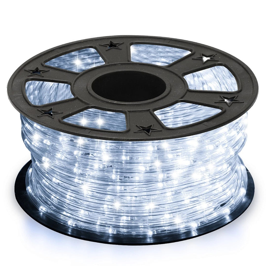 10/20/30/40/50 Meter lange LED-Lichterkette für den Außenbereich, kaltweiße LED-Lichterkette, 8 Leuchtmodi mit Speicherfunktion, wasserdichtes Design, geeignet für Garten, Weihnachtsfeiern und Hochzeiten