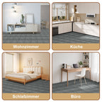 PVC-Bodenbelag, selbstklebender Vinylboden, rutschfest und wasserfest, rutschfester Vinyl-Verbundbodenbelag für Wohnzimmer, Schlafzimmer und Küche, 30 cm × 30 cm, 1 m² = 11 Fliesen, in drei Farben erhältlich