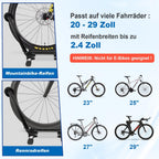 20 bis 29 Zoll Fahrradständer, Aluminium Faltbar Hinterradständer 43x13x10cm,Haus oder Fahrradgeschäft Fahrrad,Ausstellungsständer für Mountain und Rennräder