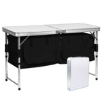 Campingküche Campingschrank Faltschrank Küchenbox Campingschrank Reiseküche mit Staufächer & Tragetasche für Camping, Garten, Outdoor-Aktivitäten
