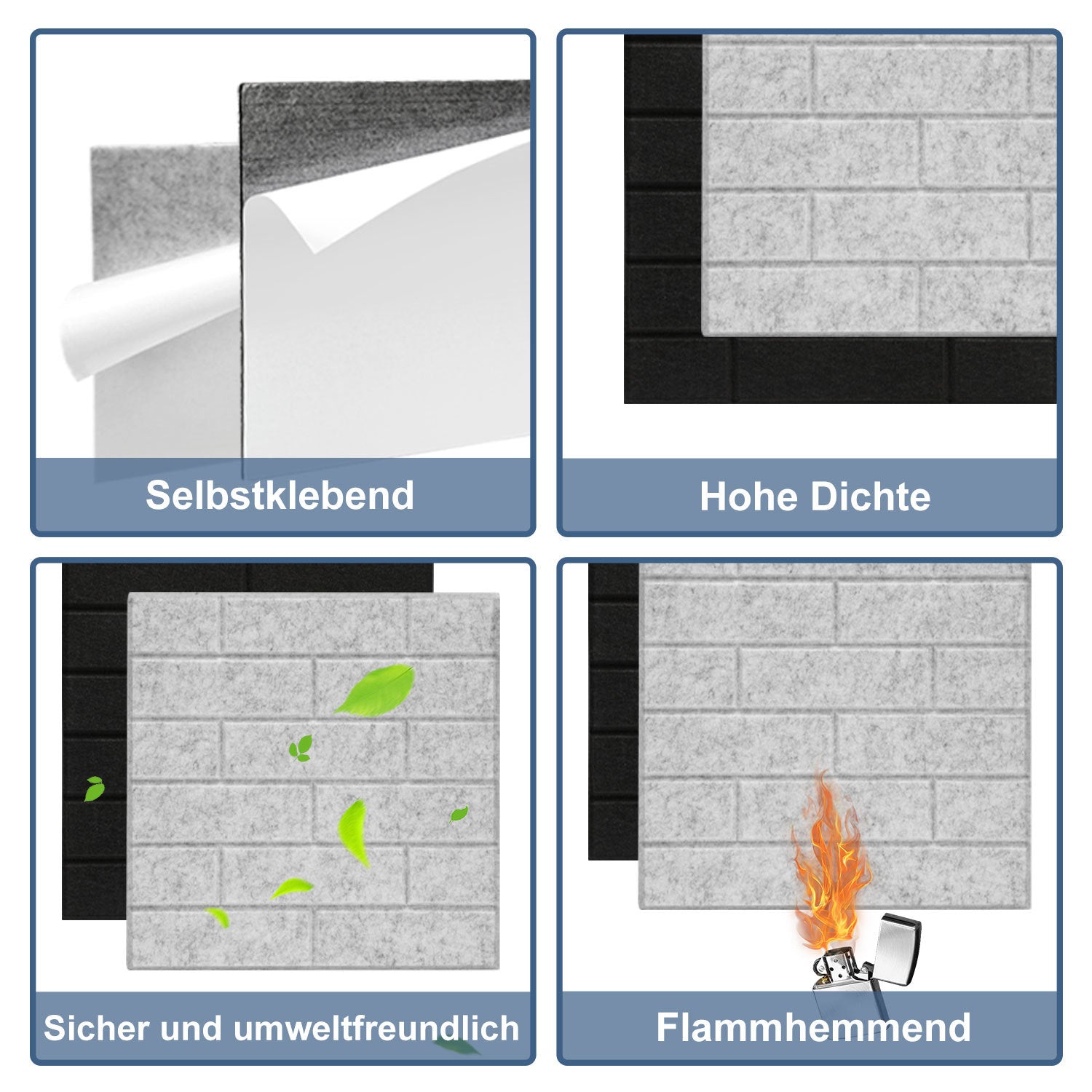 12–36 quadratische Schallabsorberplatten, selbstklebend, schwarz/weiß, hochdichte Schallabsorberplatten, ultradünne Schallabsorberplatten für Wandverkleidungen und Schalldämmung, geeignet für Tonstudios und die Wohnraumgestaltung (30 × 30 × 0,9 cm)