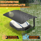 Rasenmäherabdeckung, Carport aus ABS-Kunststoff, Carport mit Überdachung, Garage für Mähroboter mit klappbarem Dach, für den Garten geeignet, 73 x 57 x 40 cm, schwarz