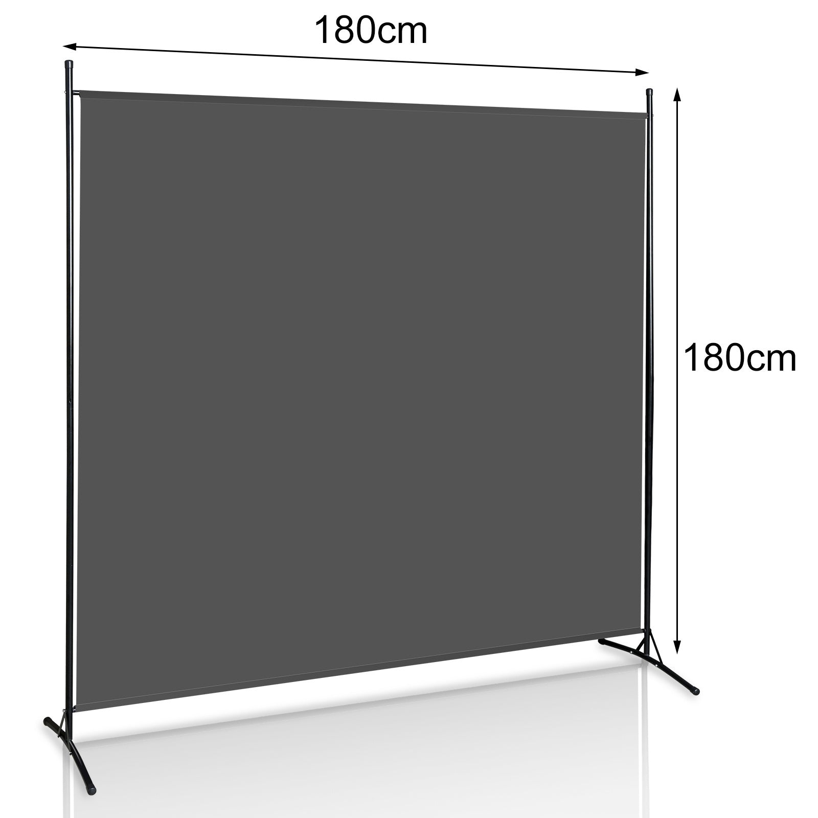 Balkon-Paravent, Sichtschutz für den Außenbereich, zusammenklappbar, Gartentrennwand, Raumteiler, mobil, 180 cm × 180 cm / 260 × 180 cm / 300 × 170 cm