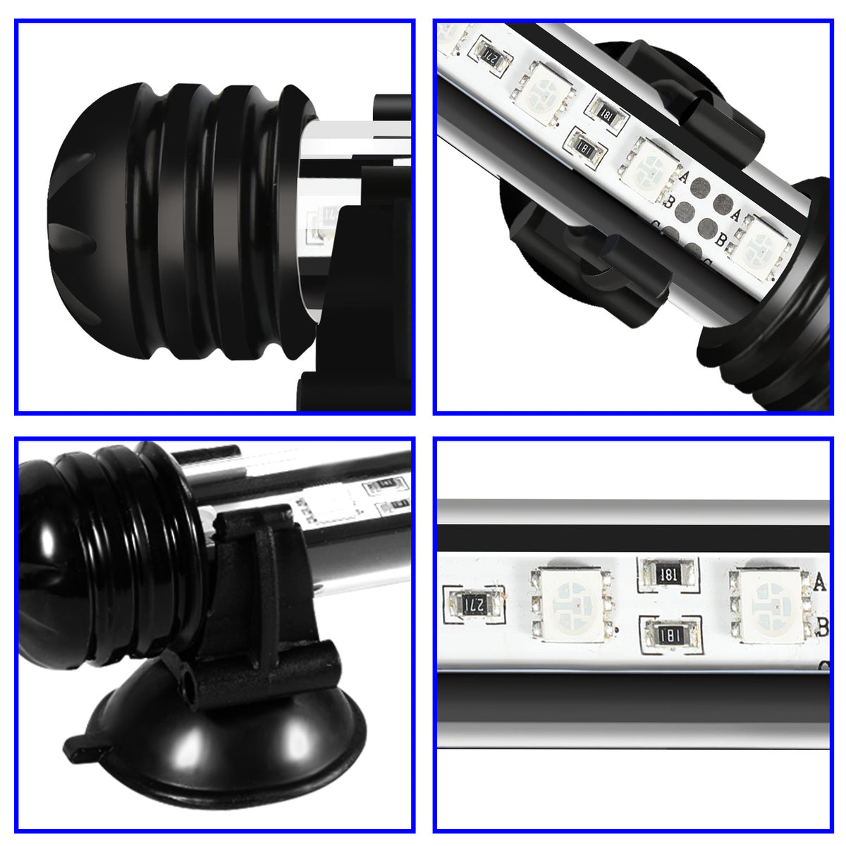 18-112cm LED Aquarium IP67 RGB Süßwasserfische Schildkröten Timing-Funktion