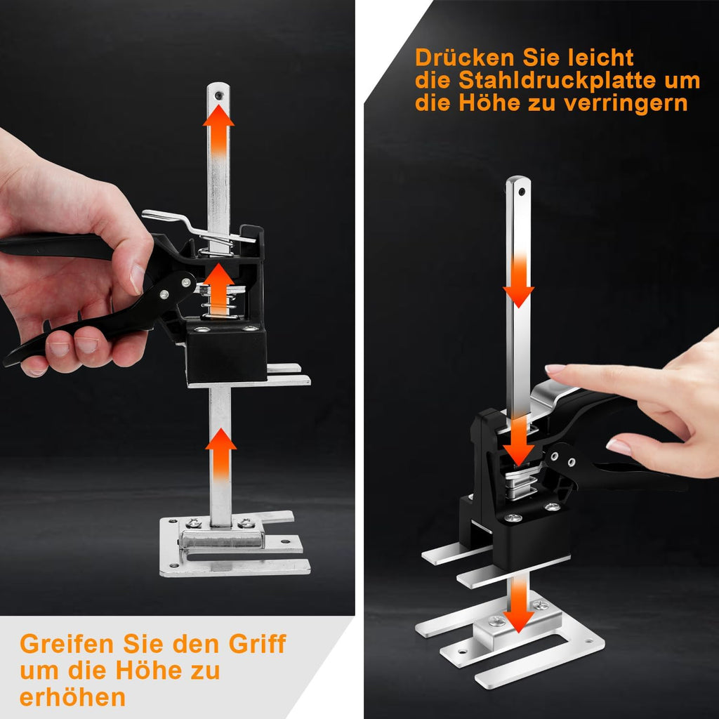 Arm Handwerkzeug, Arbeitssparender Heber 2/4 Stück, 30cm Höhenregler Bis Zu 240 KG, Handhebewerkzeug, Tür- und Holzplatten-Hebebühne