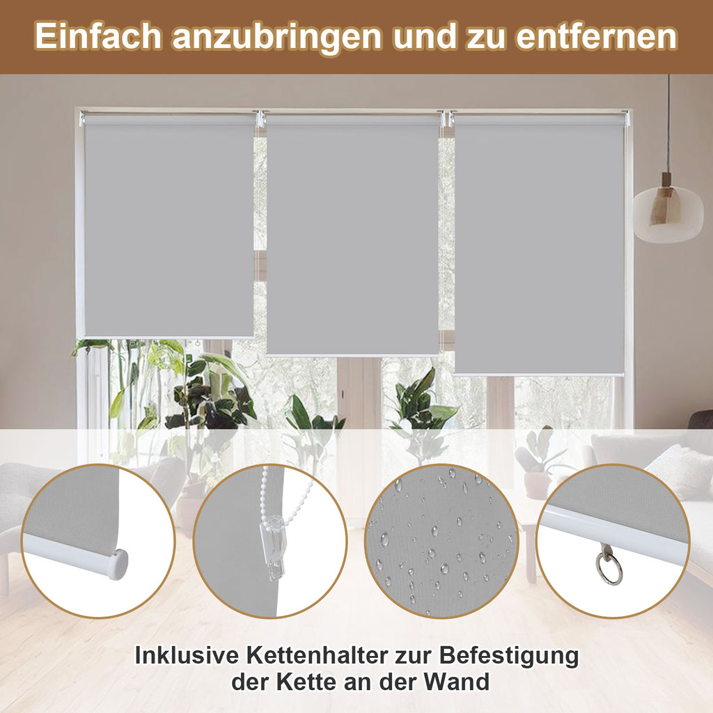 Vertikalmarkisen, Aussenrollos, Balkonrollos, Sichtschutz, Wind- und Regenschutz, Sonnenschutz, UV-Schutz; geeignet für Balkone, Terrassen und Gärten（副本）（副本）