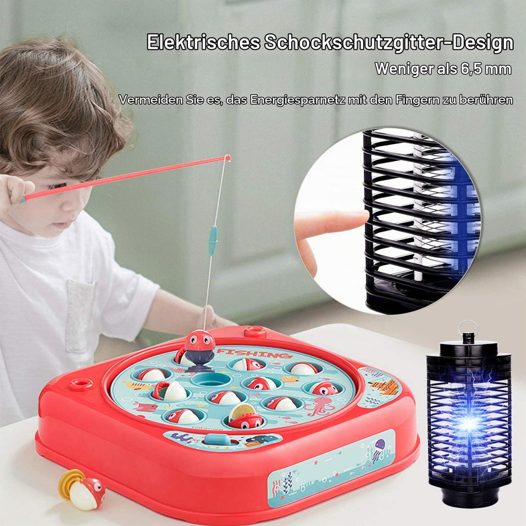Mückenvernichter, 3-W-UV-LED-Insektenfalle, Mückenlampe, Reichweite 20 Quadratmeter, inklusive Mückenlampe, Fliegenfalle und Insektenfalle für den Innen- und Außenbereich, geeignet für Innenräume, Gärten, Terrassen und Restaurants