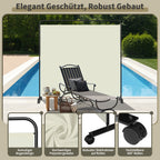 Rollbarer Raumteiler für Terrasse und Balkon, 360°-Raumteiler, Sichtschutz, zusammenklappbar und freistehend, geeignet für Garten, Büro und Terrasse, 185/228/263/284 cm