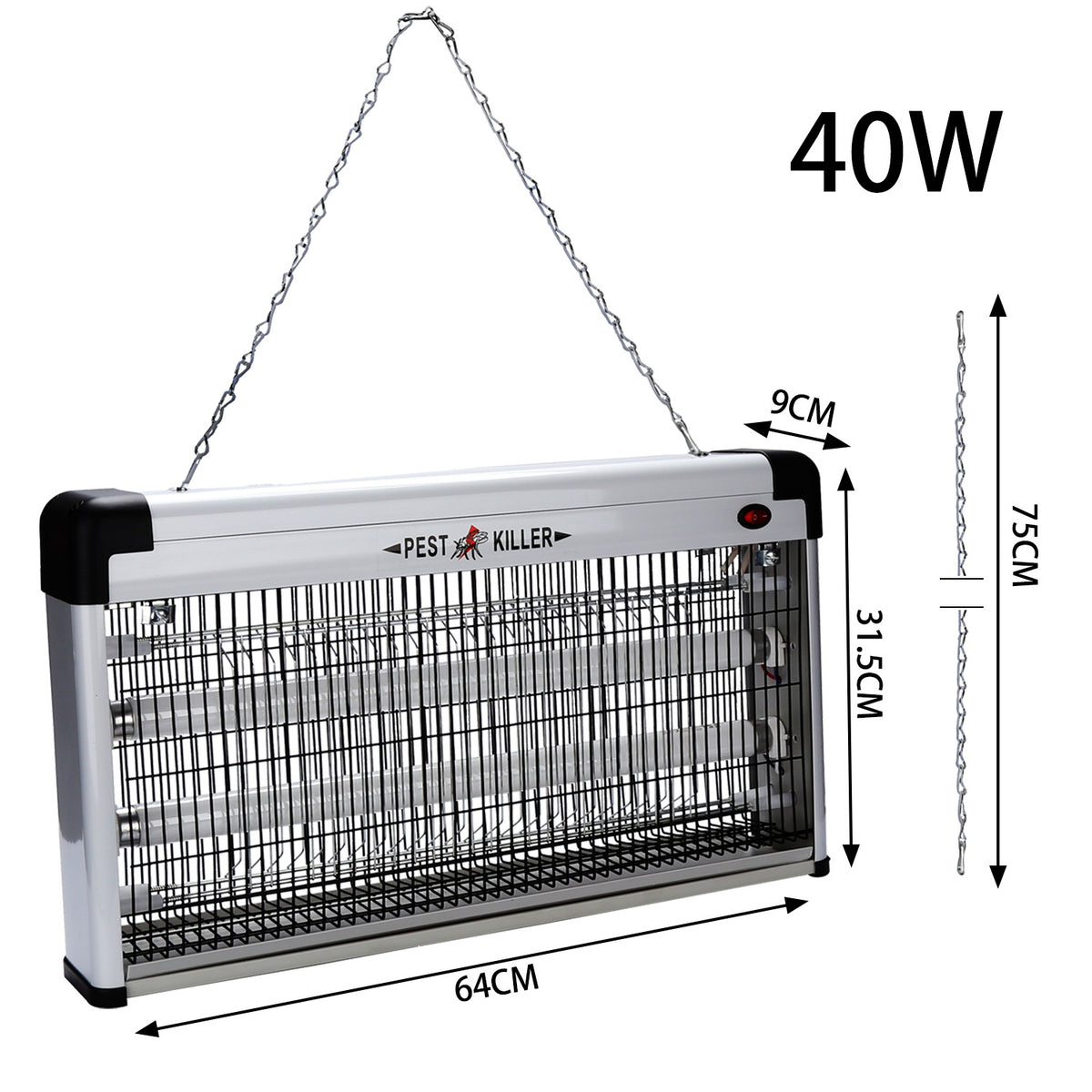 12 W / 30 W / 40 W Elektrischer Mückenvernichter mit UV-Lampe – ohne giftige Chemikalien – geeignet für Innenräume, Schlafzimmer, Außenbereiche und den Garten
