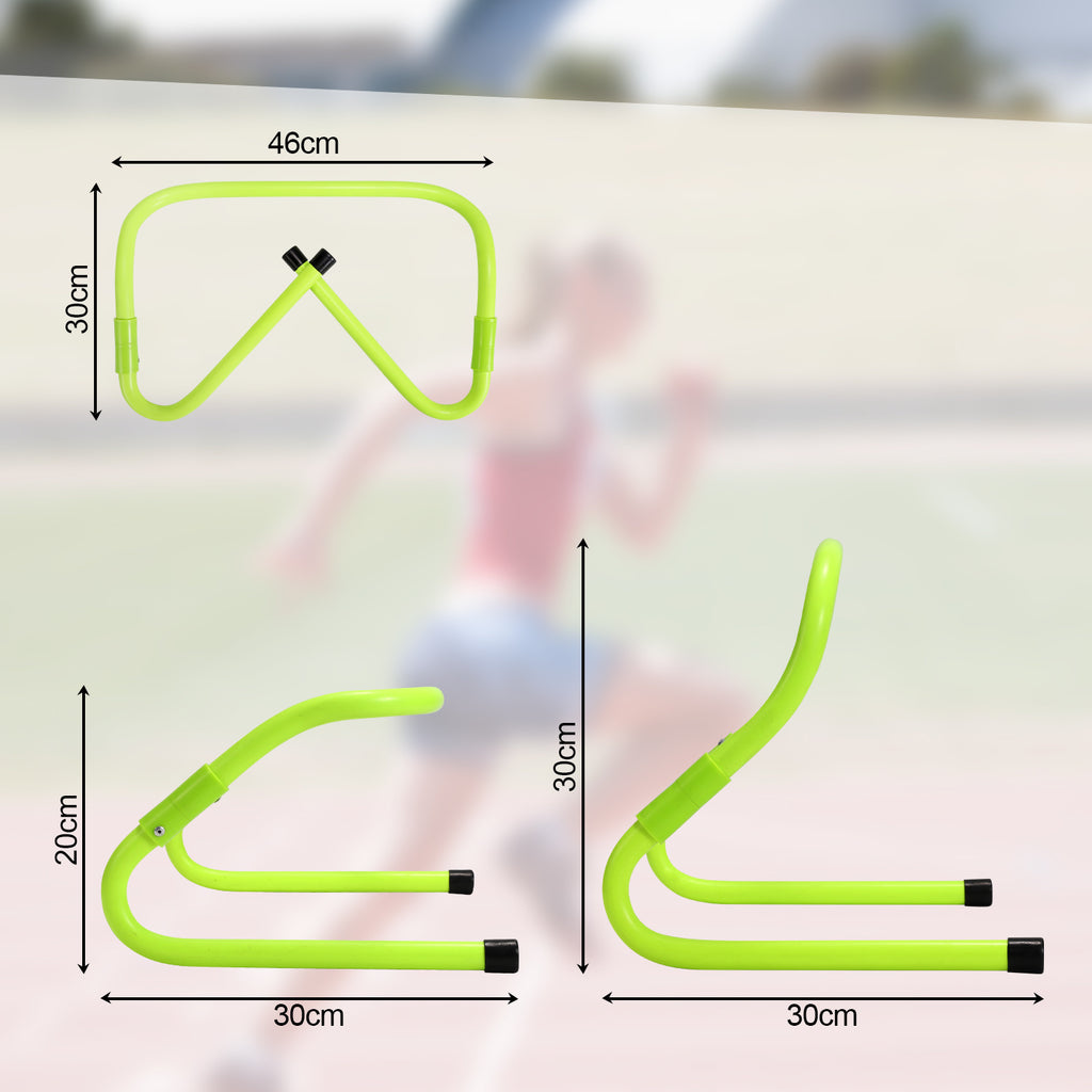Speed & Agility Training Set Koordinationsleiter, Trainingsset Enthält 1 Agility Leiter, 6 verstellbare Hürden, 12 Hütchen, Aufbewahrungstasche, Trainingsgerät für alle Sportarten