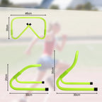 Speed & Agility Training Set Koordinationsleiter, Trainingsset Enthält 1 Agility Leiter, 6 verstellbare Hürden, 12 Hütchen, Aufbewahrungstasche, Trainingsgerät für alle Sportarten